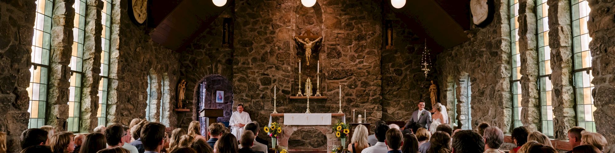 people in church